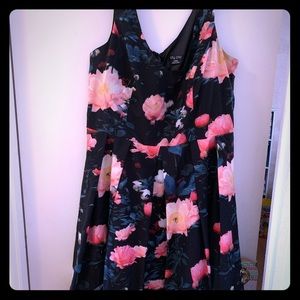 City Chic Floral Cocktail Dress